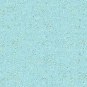 Makower Fabric | Metallic Linen Texture | Blue