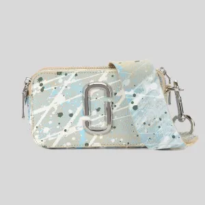 MARC JACOBS The Splatter Snapshot Shoulder Bag Brown Rice Multi RB-H153L01SP22