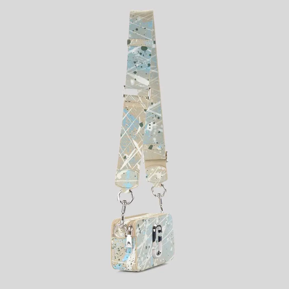 MARC JACOBS The Splatter Snapshot Shoulder Bag Brown Rice Multi RB-H153L01SP22