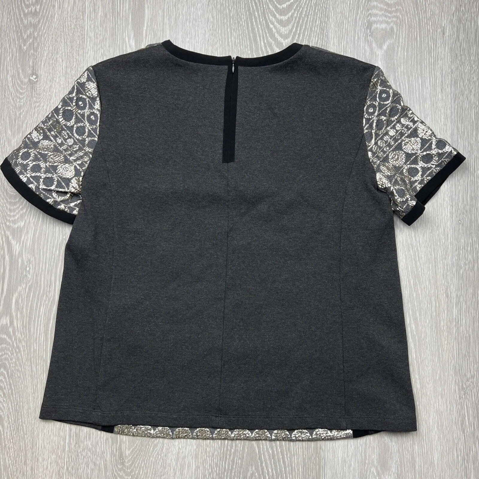 Max Mara Weekend Womens Metallic Evening Top Size Small