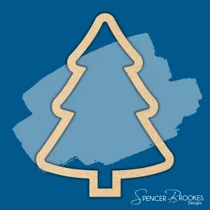 MDF Christmas Tree Outline Shape