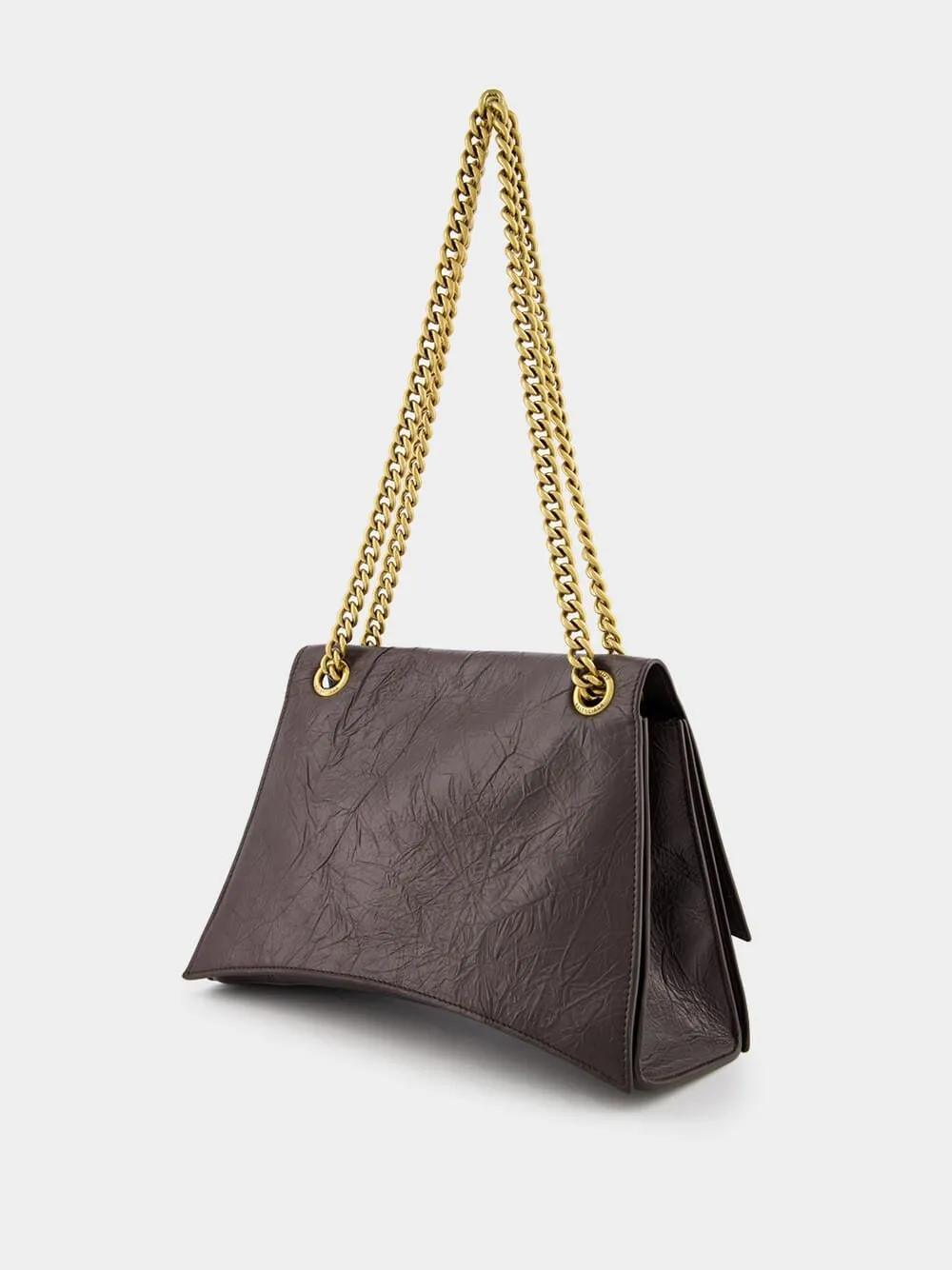 Medium Crush Brown Shoulder Bag