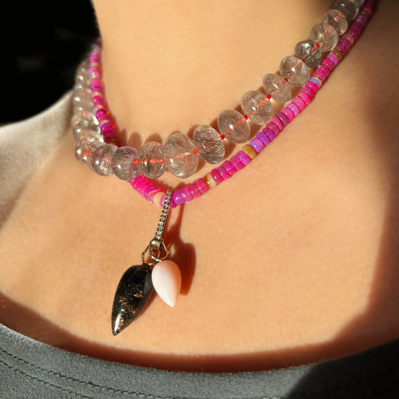 Medium Pavé Charm Lock