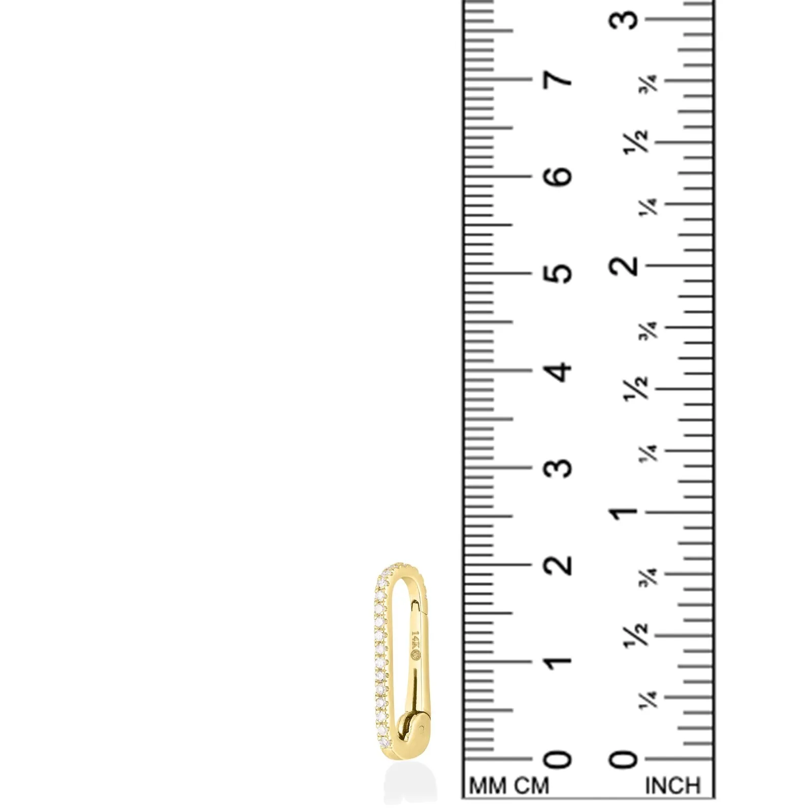 Medium Pavé Charm Lock