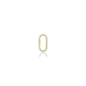 Medium Pavé Face Charm Lock