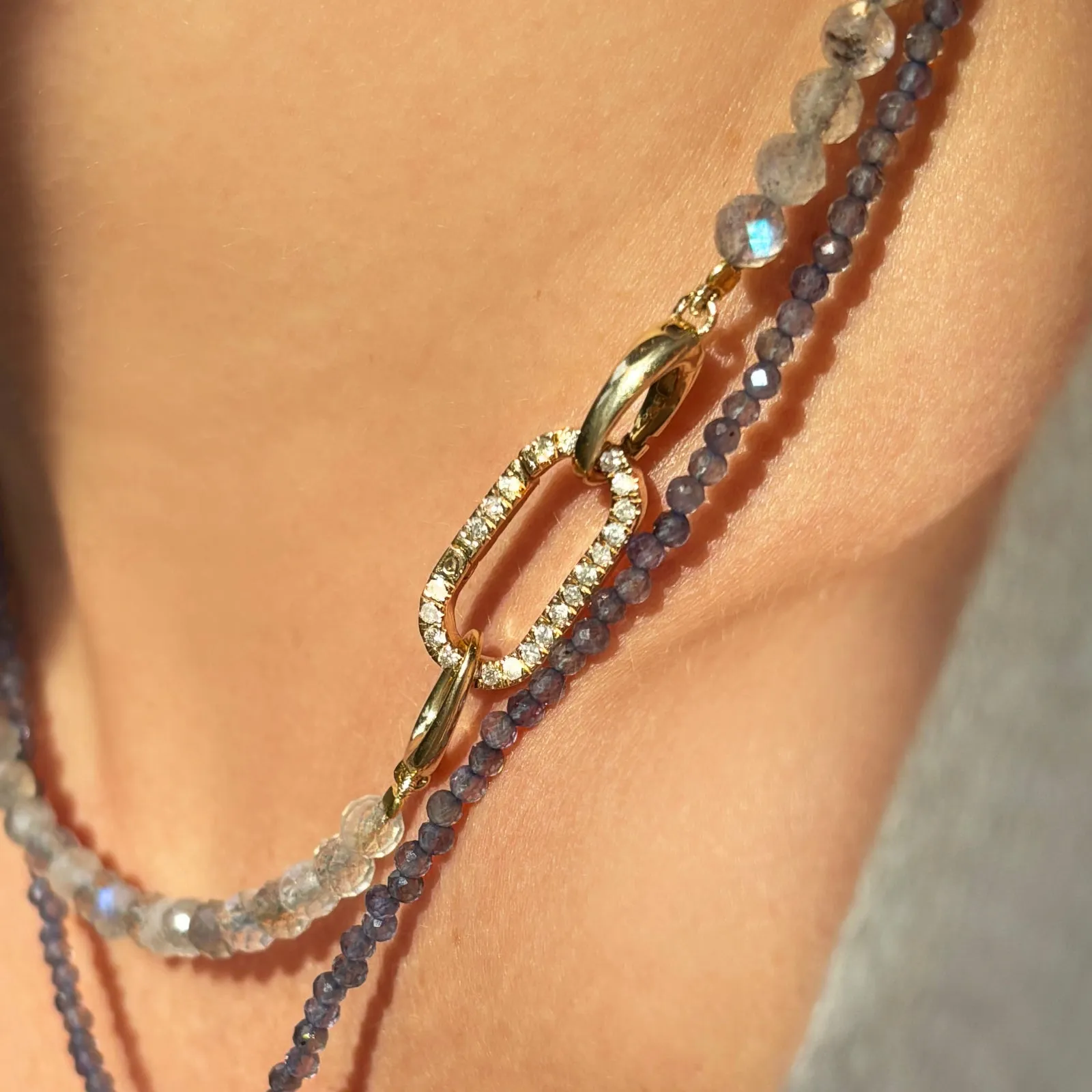 Medium Pavé Face Charm Lock
