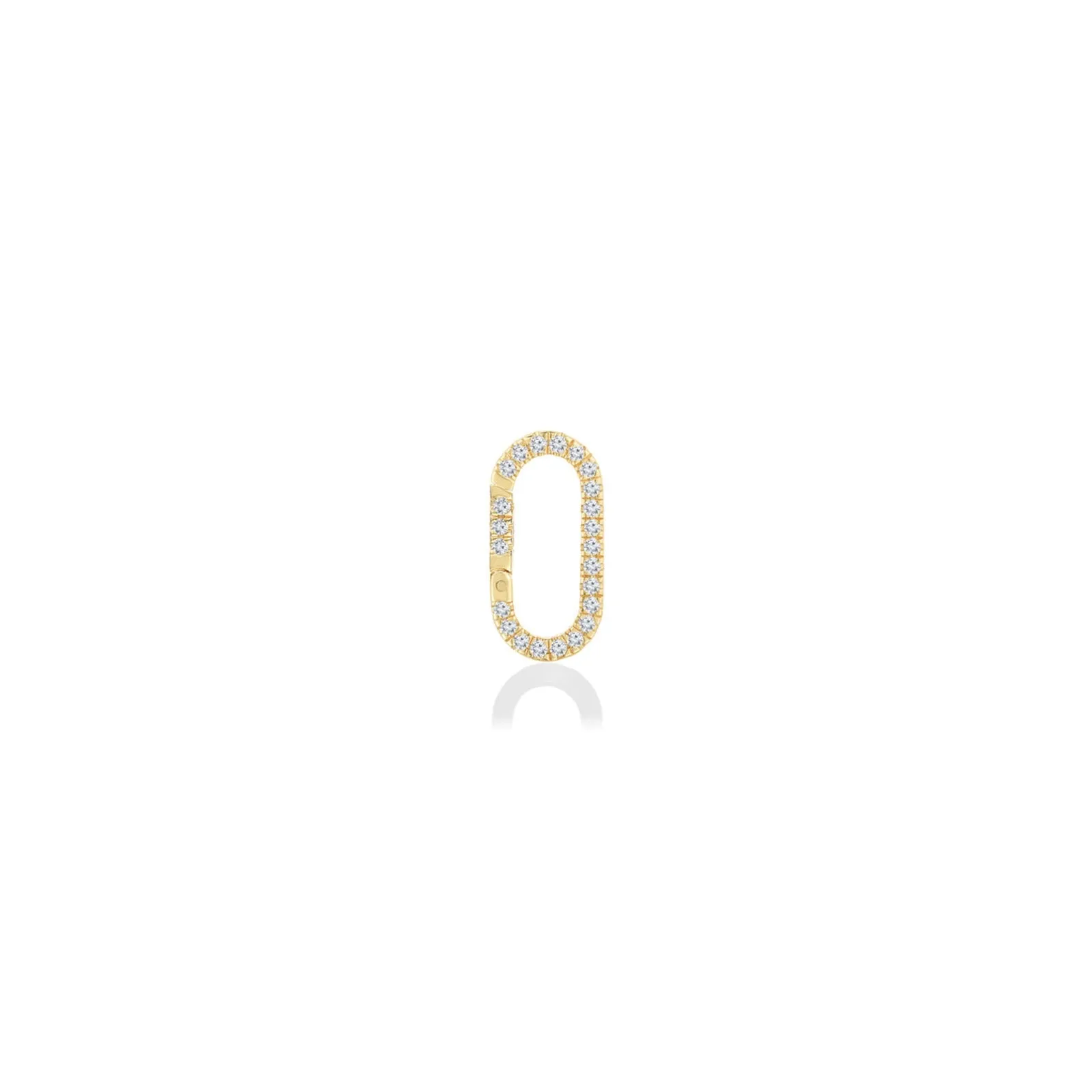 Medium Pavé Face Charm Lock