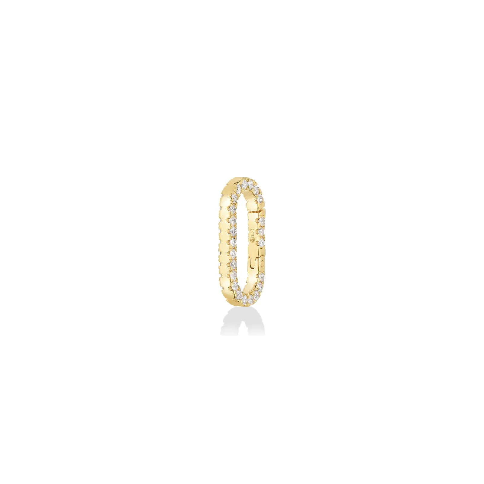 Medium Pavé Face Charm Lock