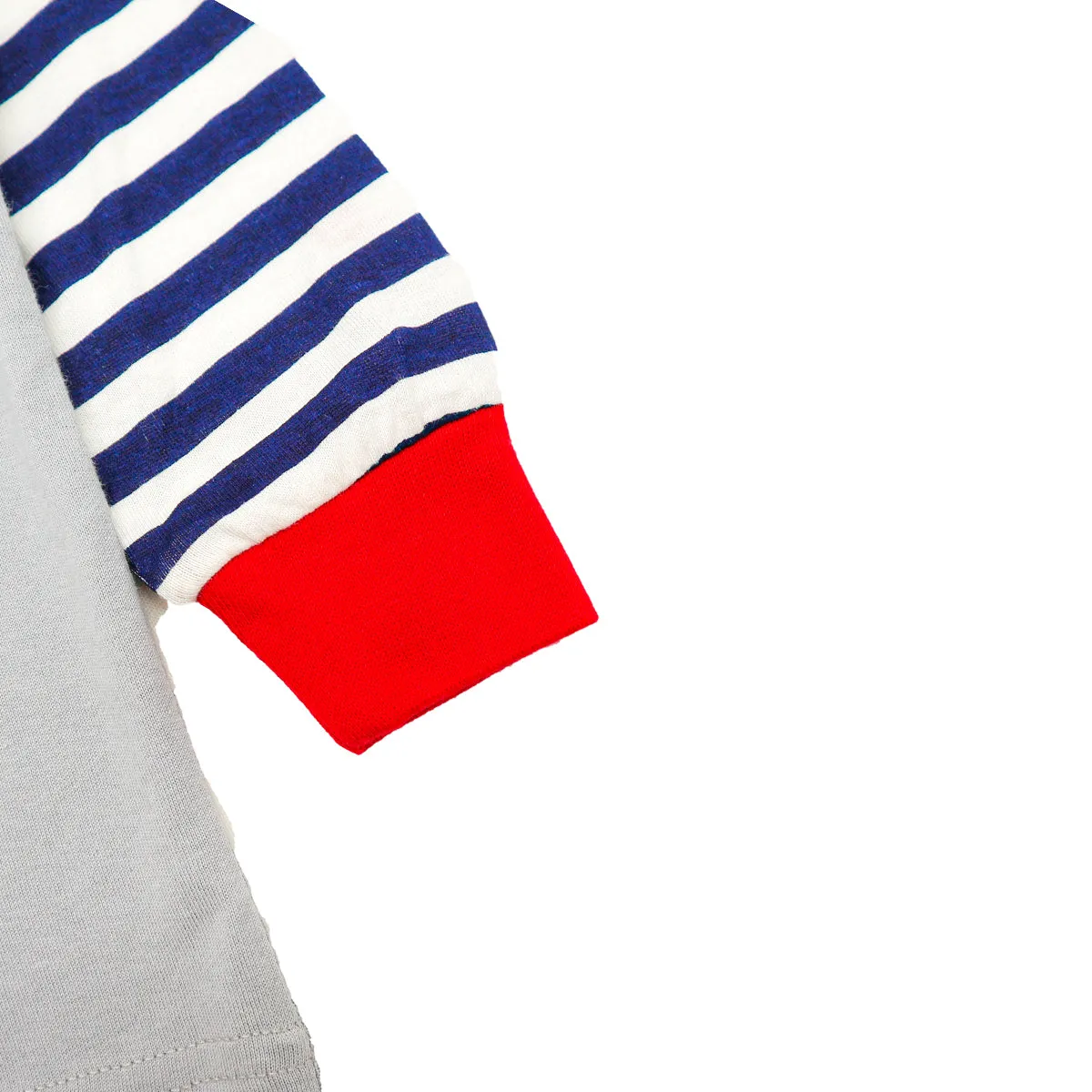 Mellow Grey Stripe Print Sleepwear