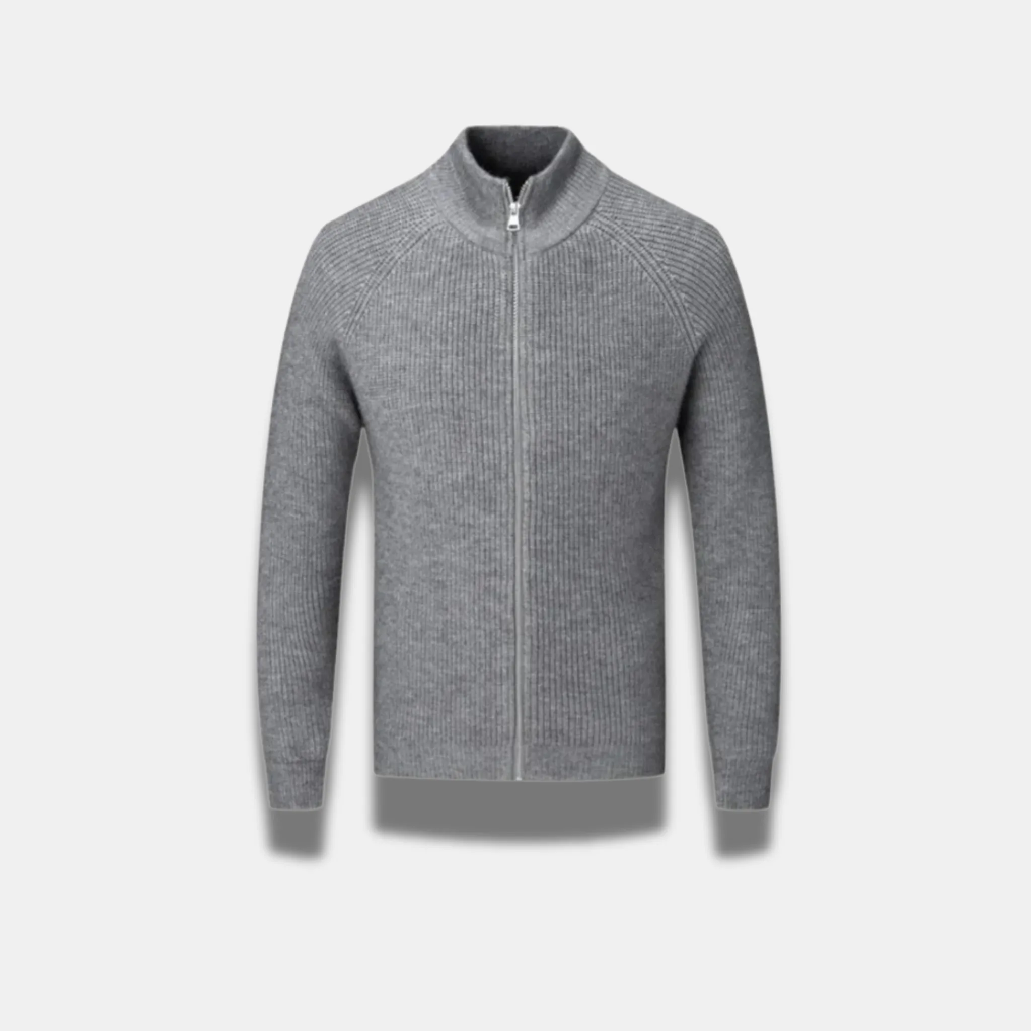 Men’s Ribbed Lightweight Jacket – Modern Fit & Subtle Texture