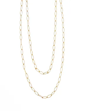 Mercer Long Diamond Link Chain Necklace || Choose Style