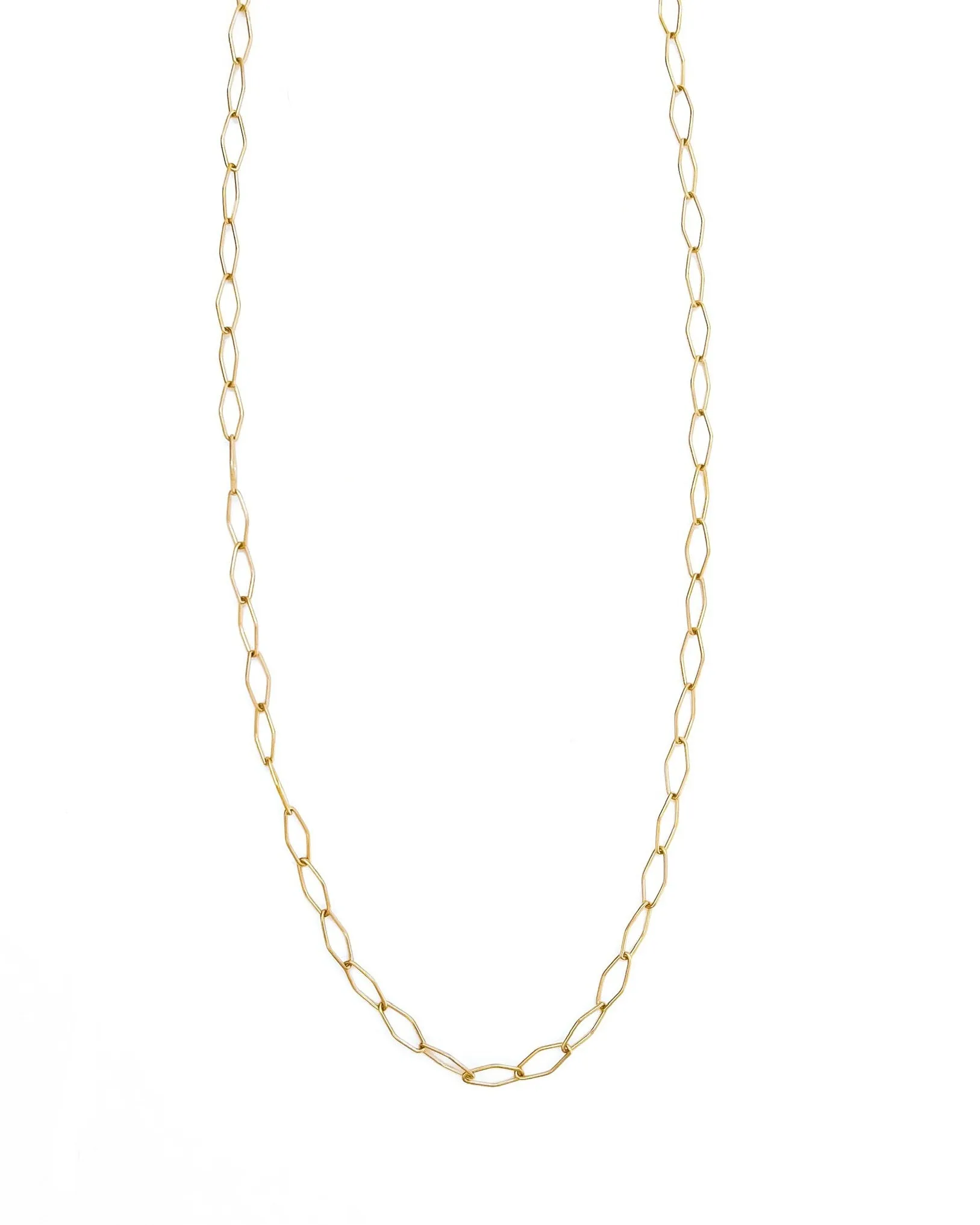 Mercer Long Diamond Link Chain Necklace || Choose Style