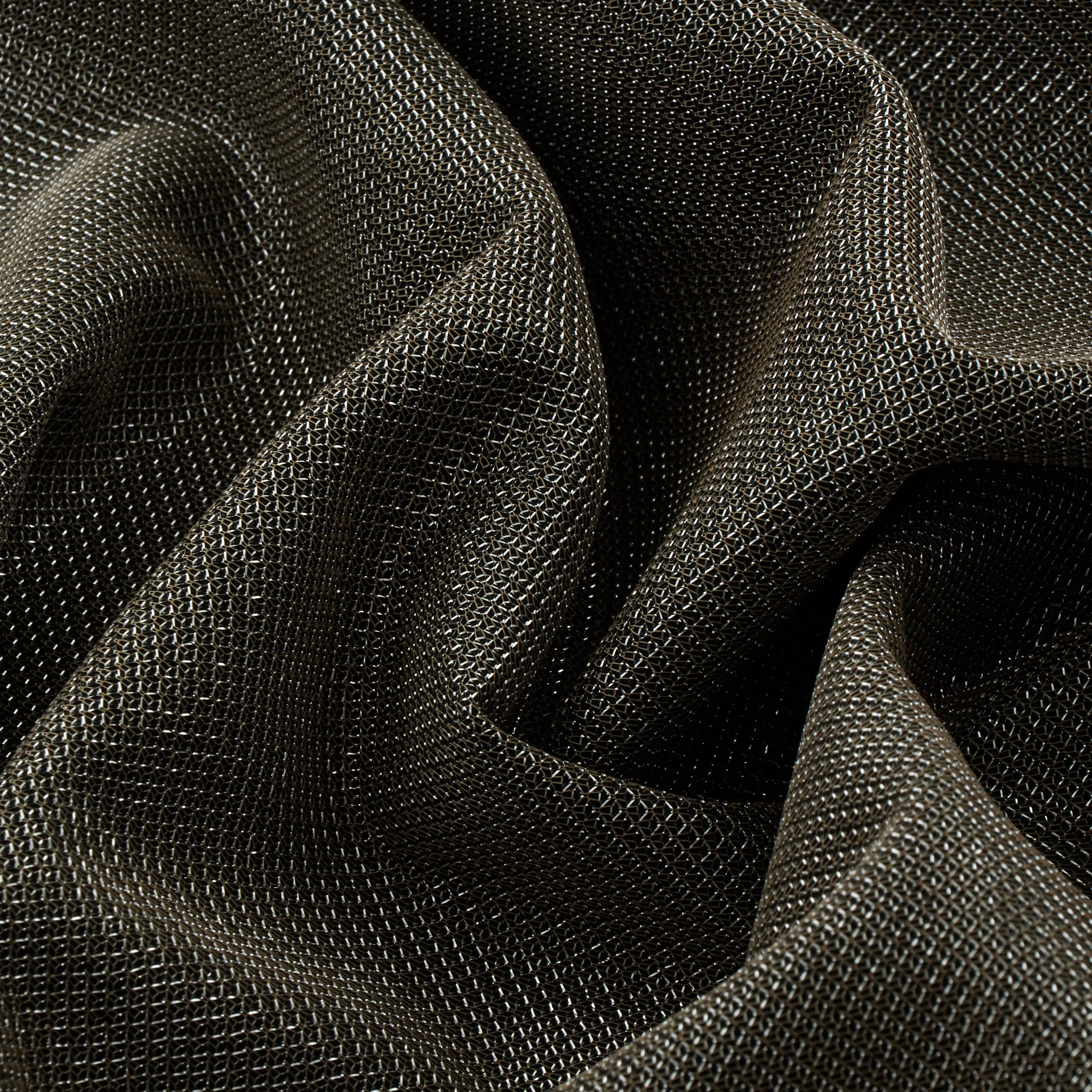 Micro Diamond Mixed Metallic Fabric