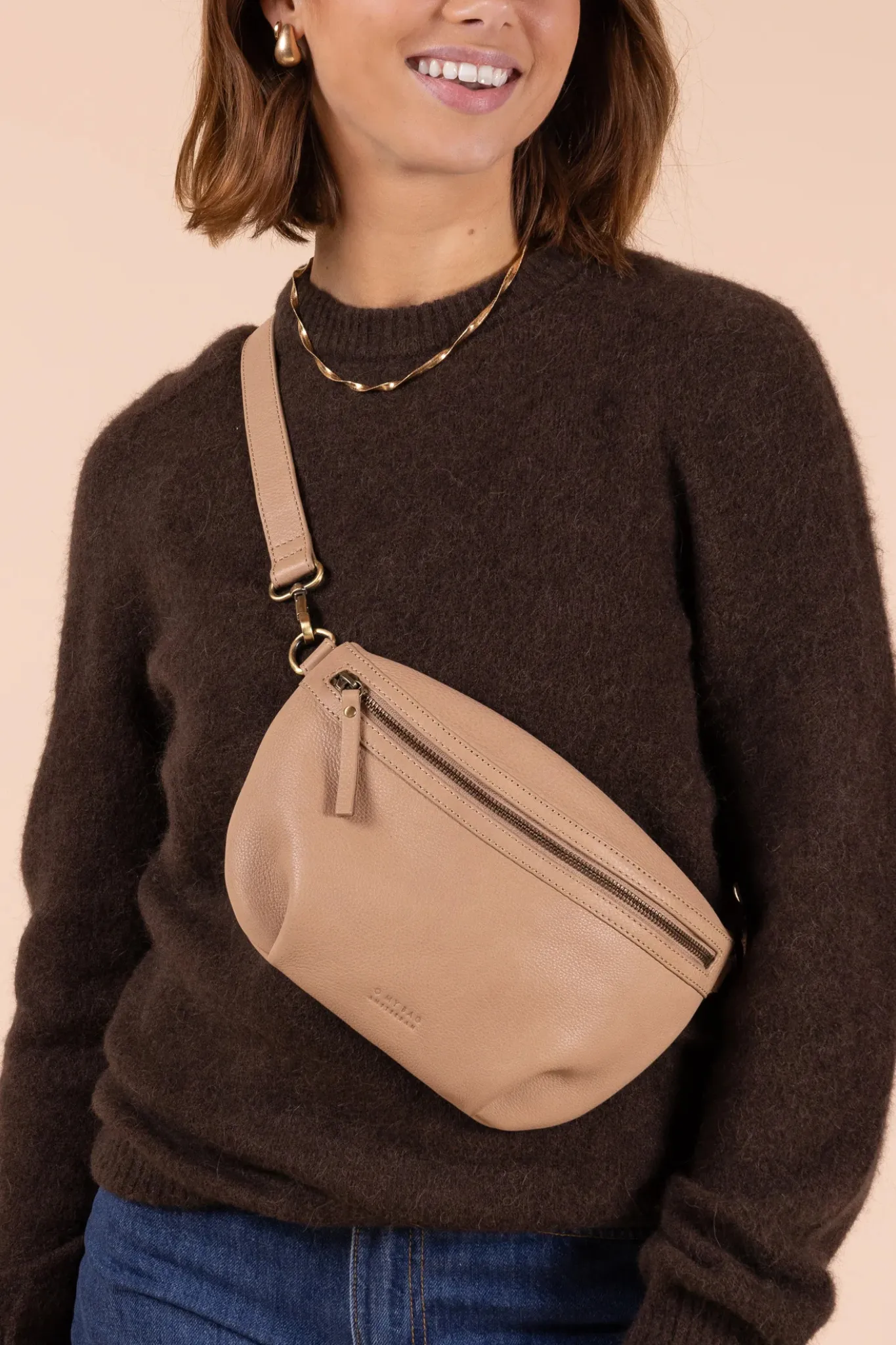 MILO BAG - SAND SOFT GRAIN LEATHER