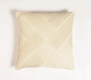 Mini Macrame Cord Square Cushion Cover