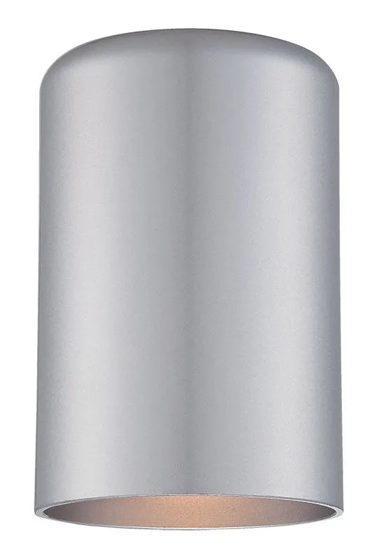 Minimalist Brushed Silver Cylinder Wall Light