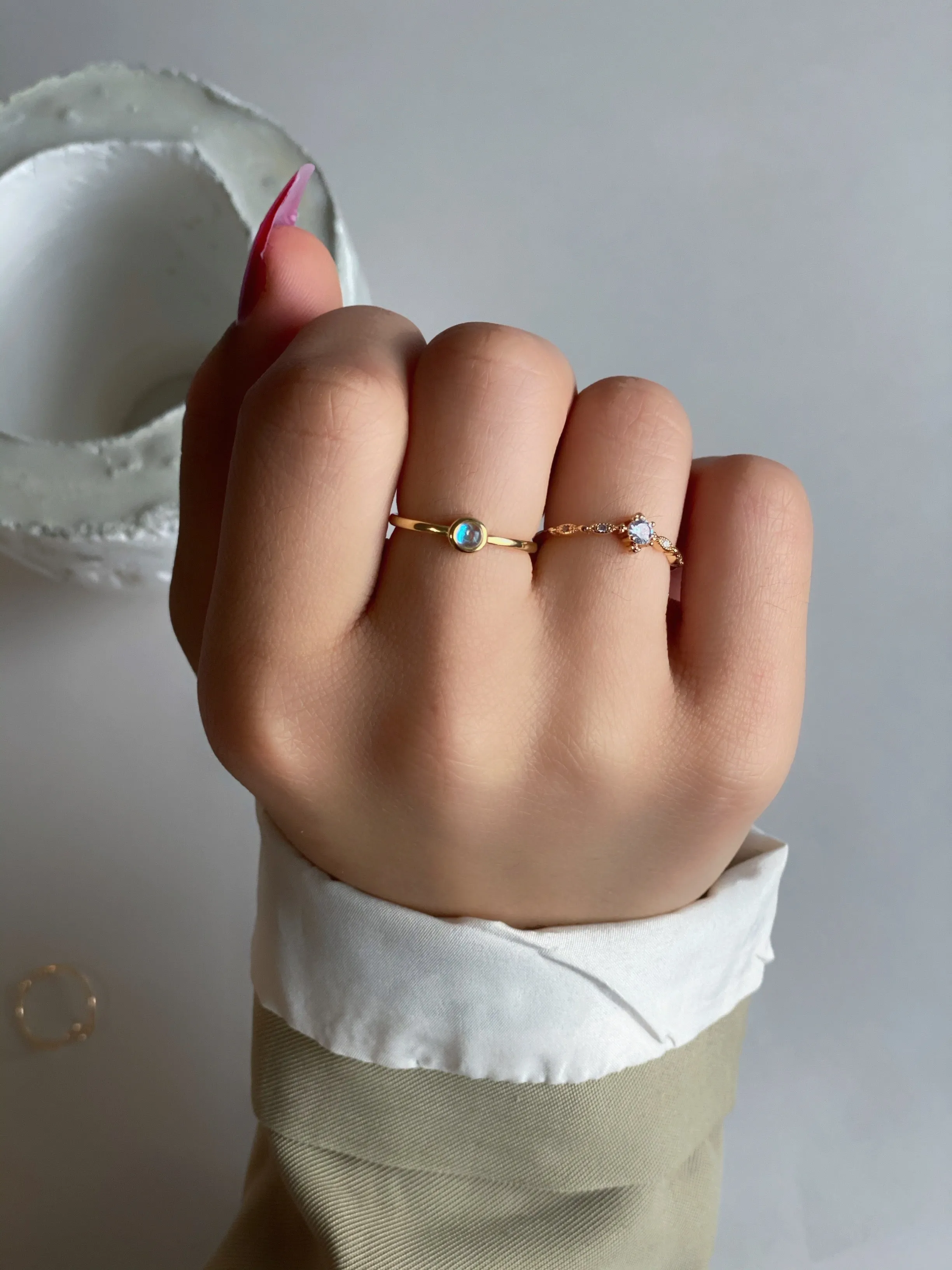 Minimalist Opal Ring