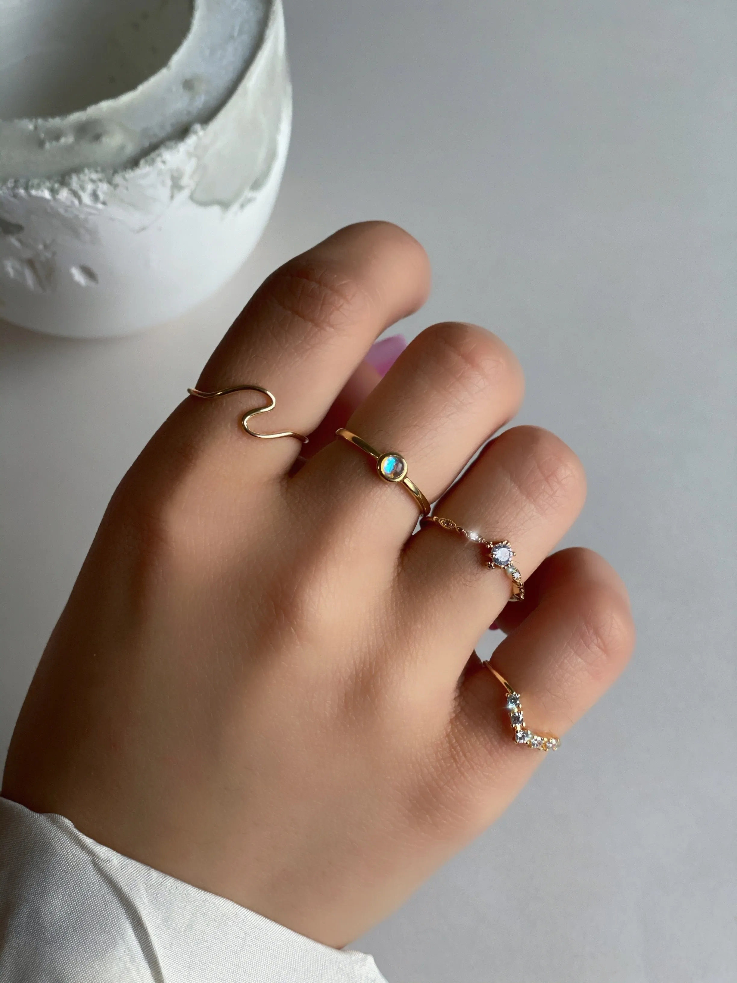 Minimalist Opal Ring