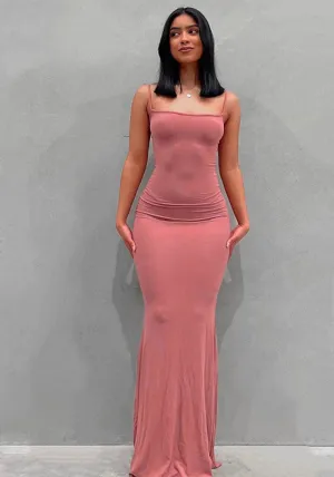 Minimalist Sleek Spaghetti Strap Slim Fit Long Dress