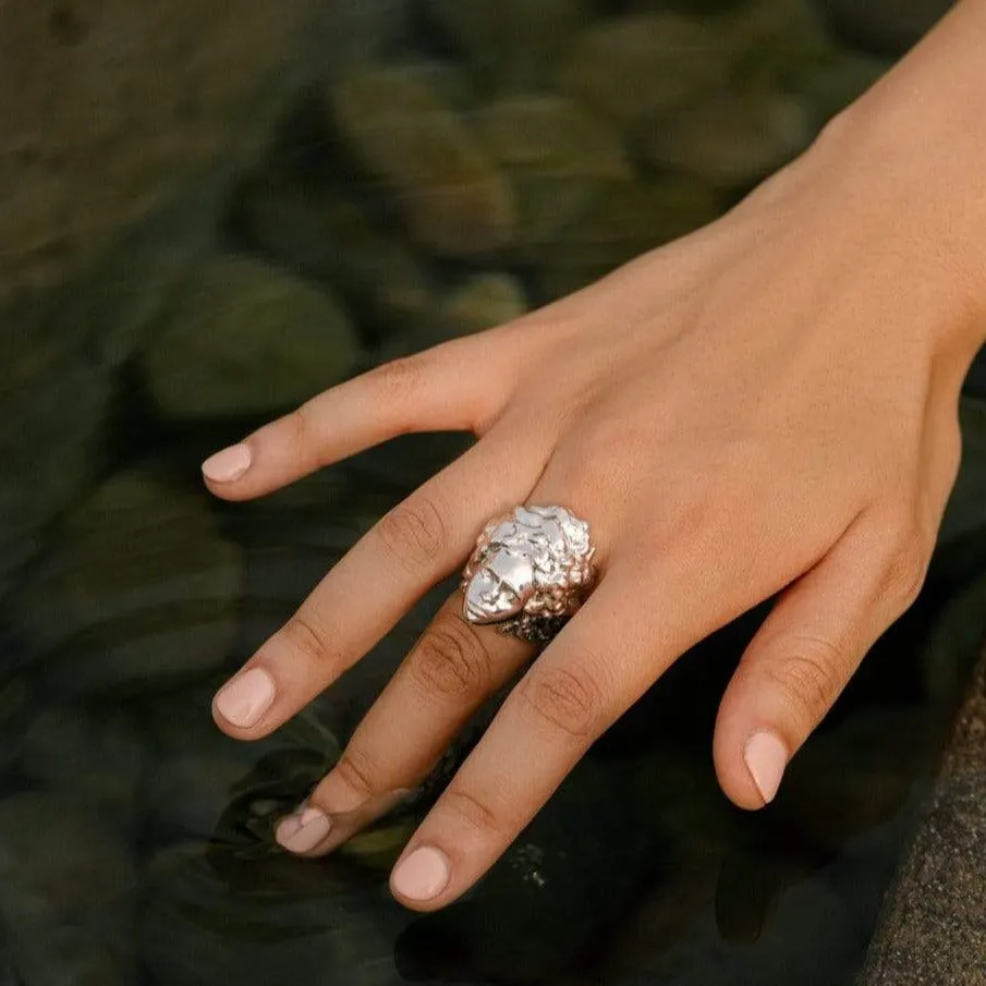 Missy Ring in Rhodium
