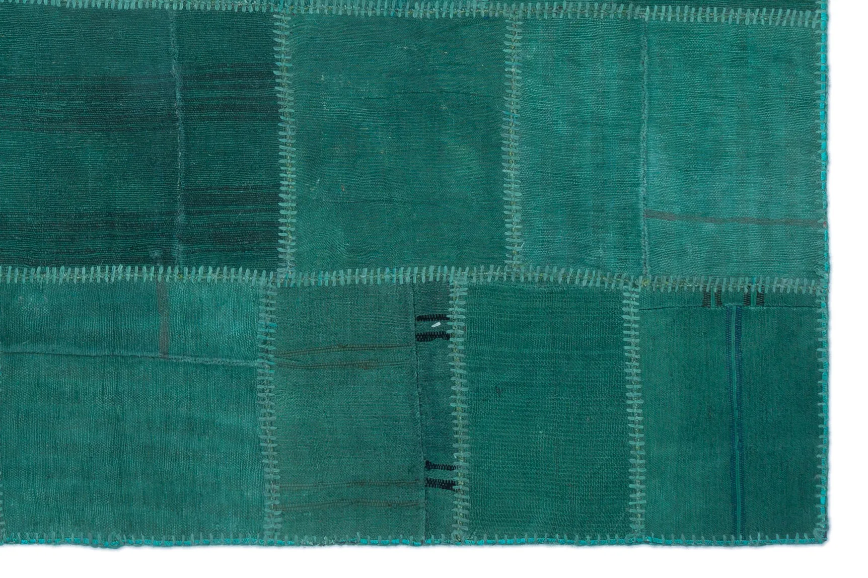 Mixed Over Dyed Kilim Patchwork Unique Rug 4'12'' x 7'7'' ft 152 x 231 cm