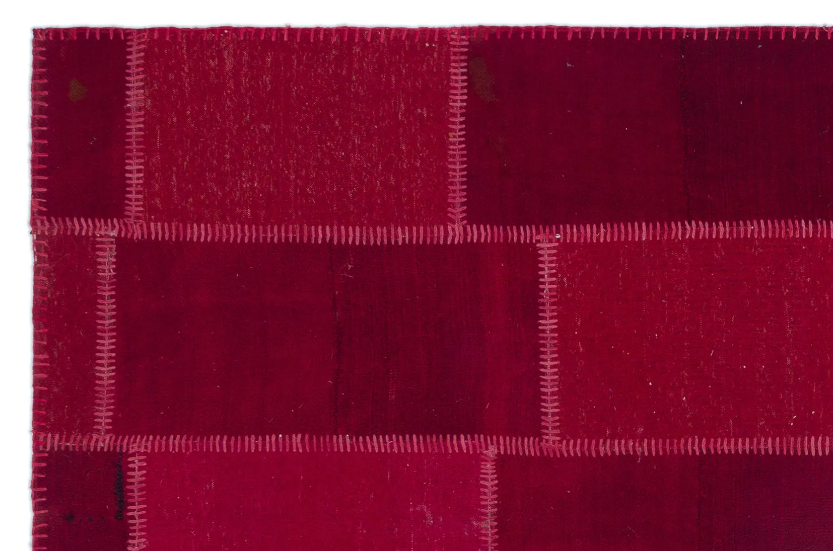 Mixed Over Dyed Kilim Patchwork Unique Rug 4'12'' x 7'7'' ft 152 x 232 cm