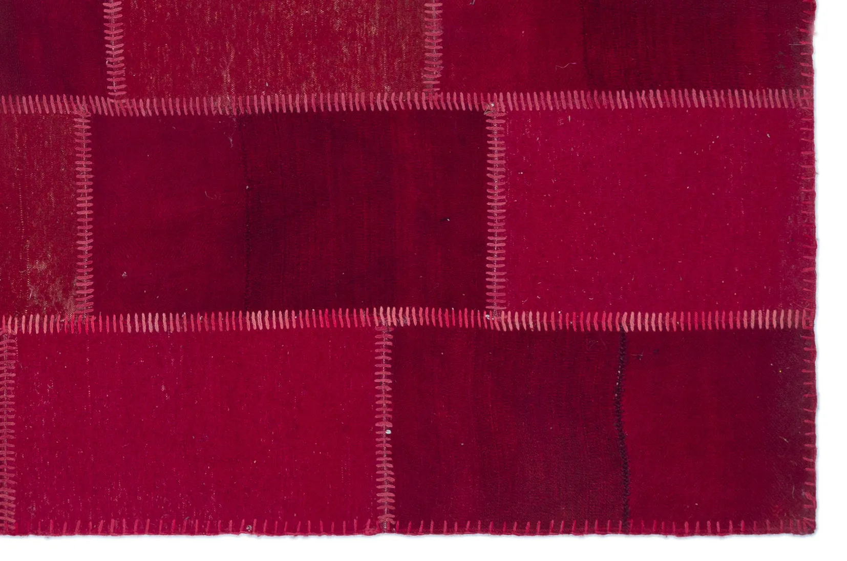 Mixed Over Dyed Kilim Patchwork Unique Rug 4'12'' x 7'7'' ft 152 x 232 cm