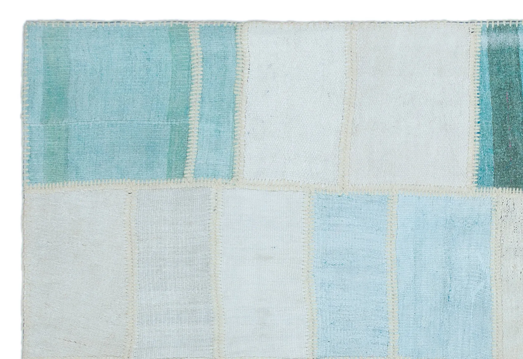 Mixed Over Dyed Kilim Patchwork Unique Rug 5'1'' x 7'6'' ft 156 x 228 cm