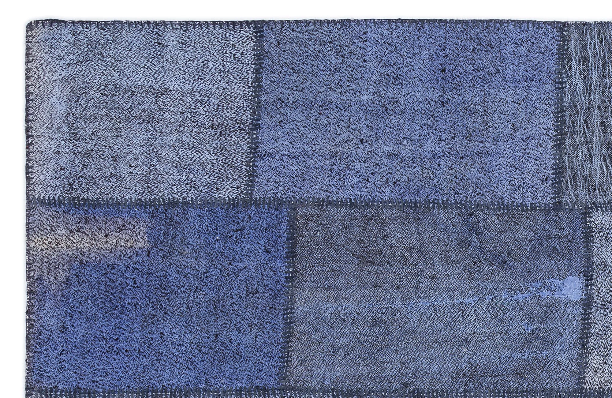 Mixed Over Dyed Kilim Patchwork Unique Rug 5'3'' x 7'7'' ft 160 x 230 cm