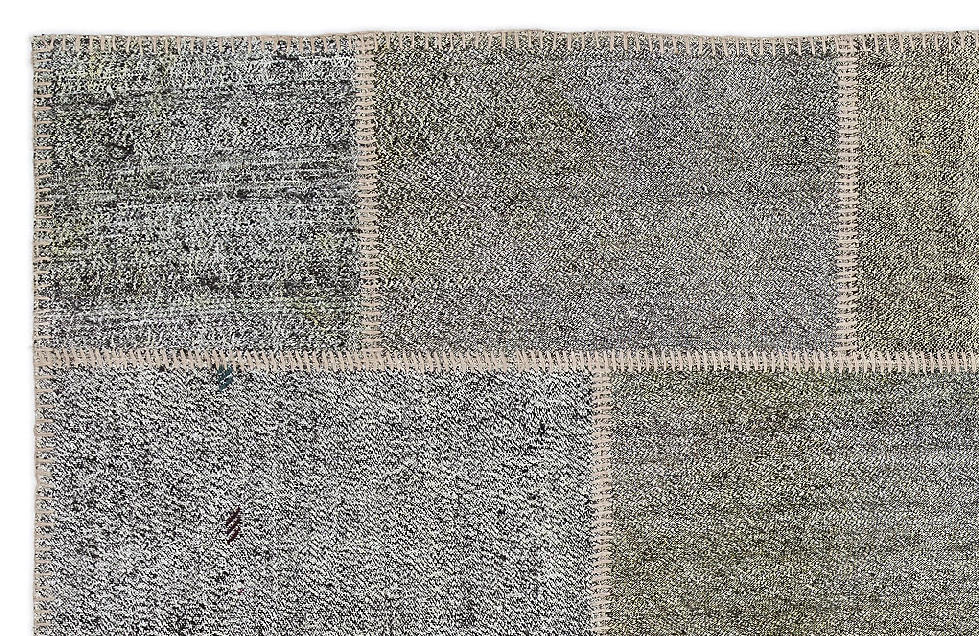 Mixed Over Dyed Kilim Patchwork Unique Rug 5'3'' x 7'7'' ft 160 x 230 cm