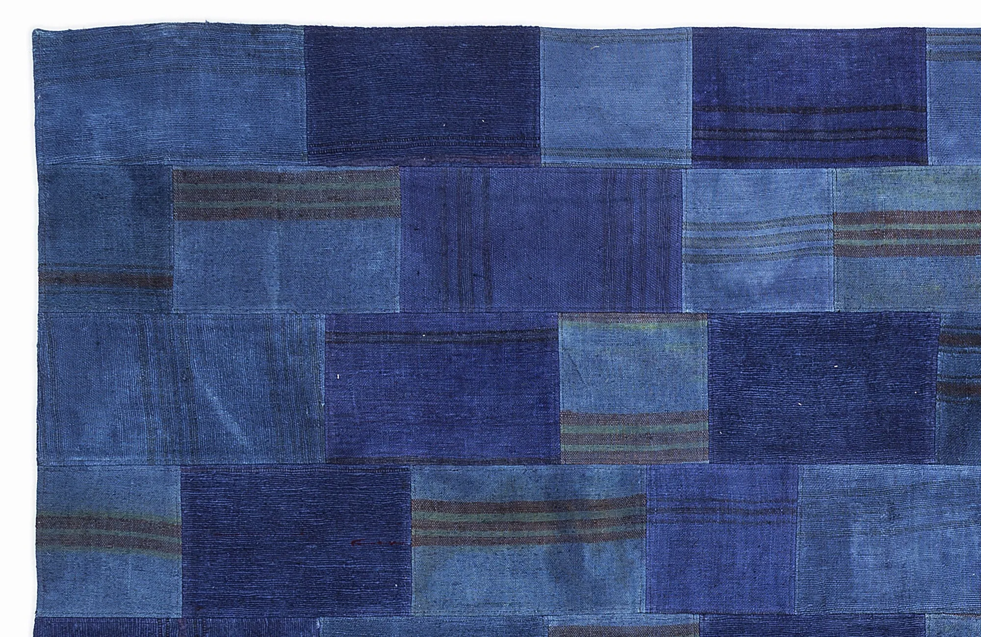 Mixed Over Dyed Kilim Patchwork Unique Rug 5'3'' x 7'7'' ft 160 x 230 cm