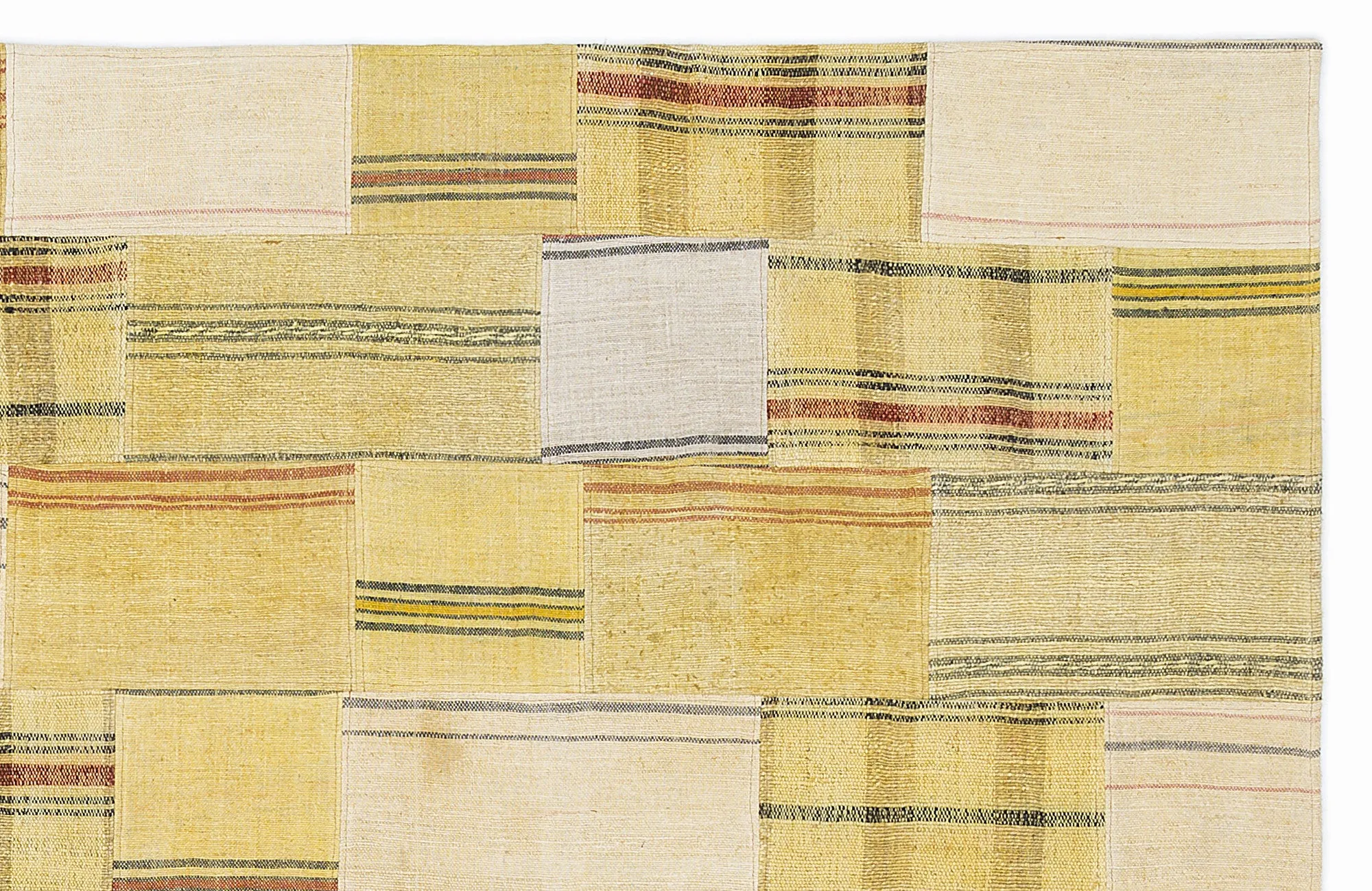 Mixed Over Dyed Kilim Patchwork Unique Rug 5'3'' x 7'7'' ft 160 x 230 cm