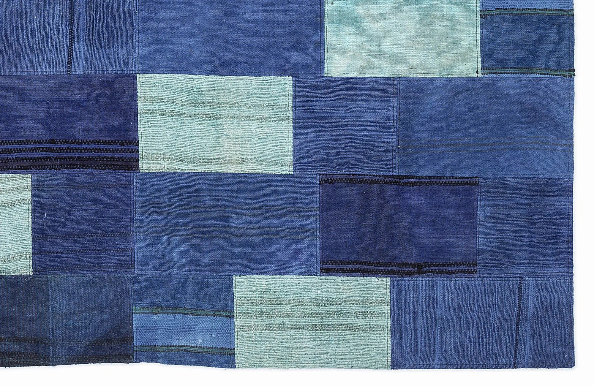 Mixed Over Dyed Kilim Patchwork Unique Rug 5'3'' x 7'7'' ft 160 x 230 cm