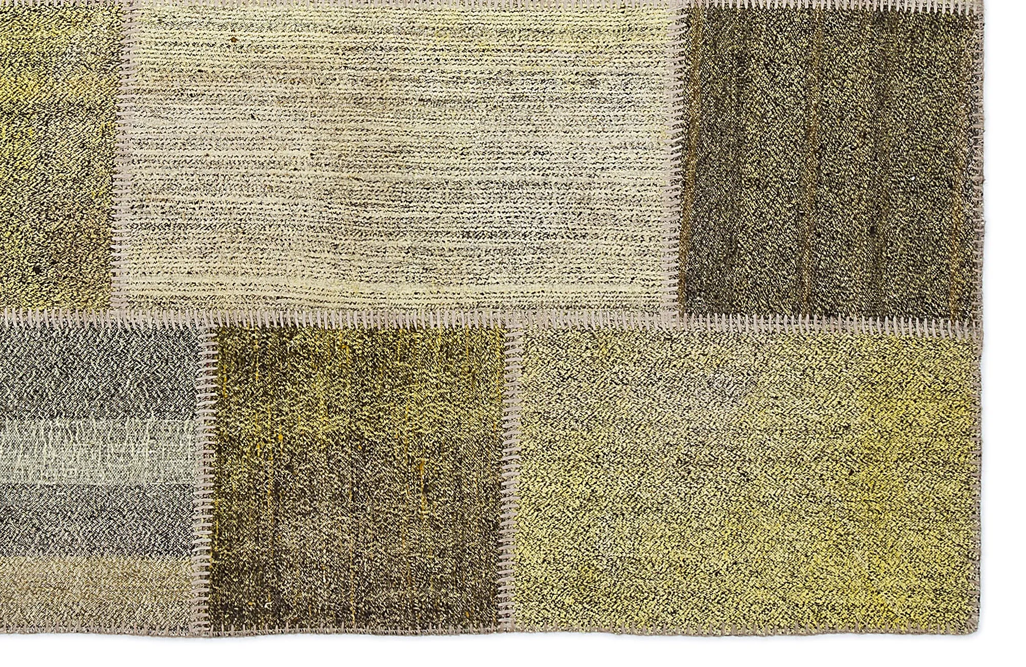 Mixed Over Dyed Kilim Patchwork Unique Rug 5'3'' x 7'7'' ft 160 x 230 cm
