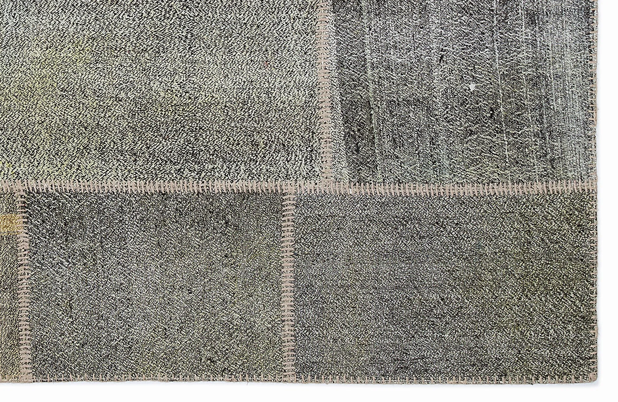 Mixed Over Dyed Kilim Patchwork Unique Rug 5'3'' x 7'7'' ft 160 x 230 cm