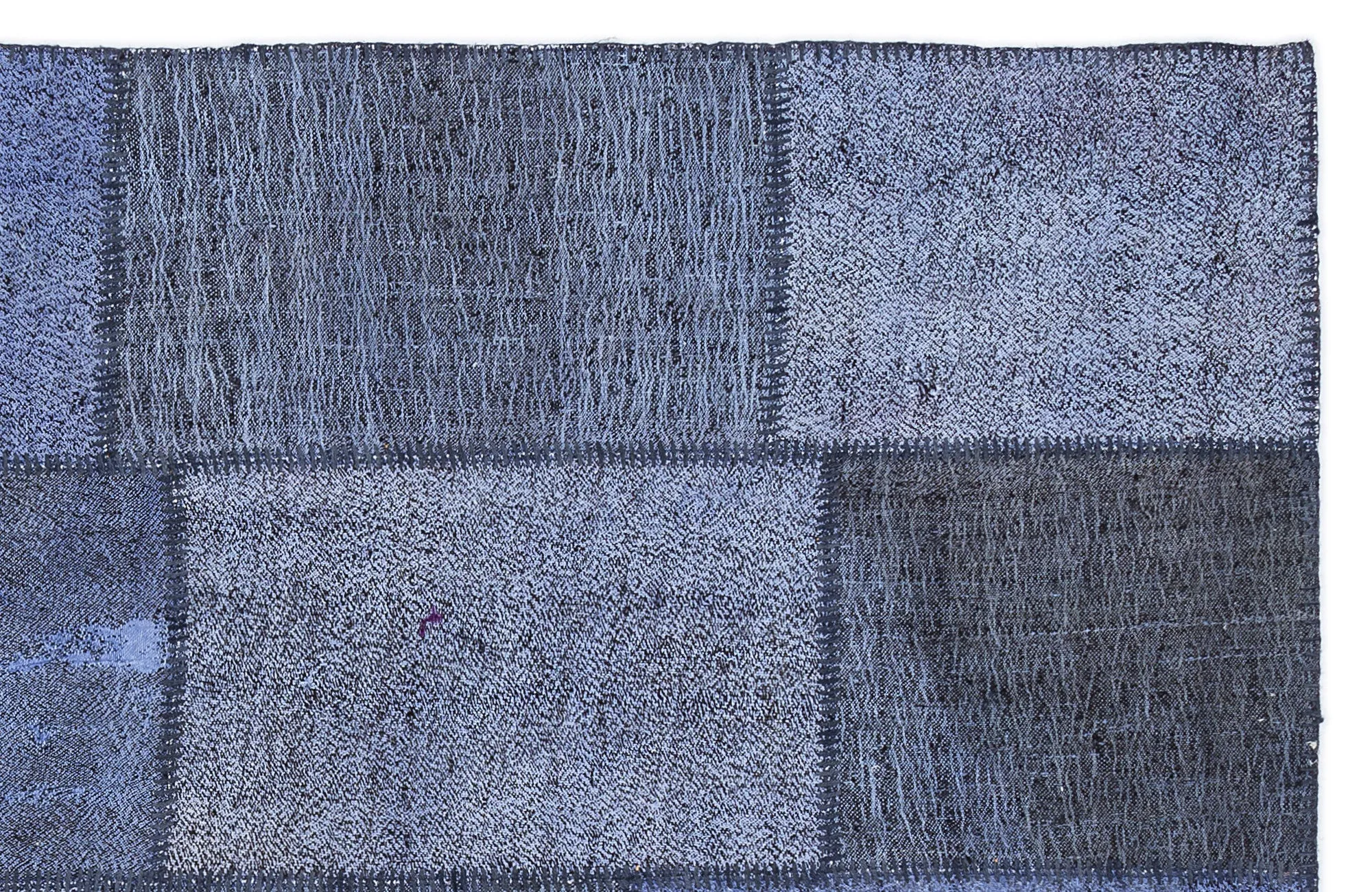 Mixed Over Dyed Kilim Patchwork Unique Rug 5'3'' x 7'7'' ft 160 x 230 cm
