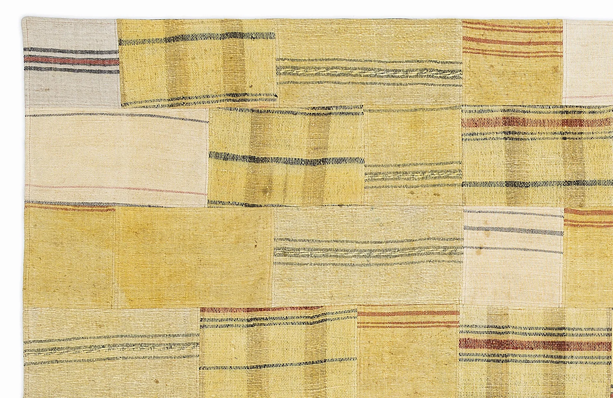 Mixed Over Dyed Kilim Patchwork Unique Rug 5'3'' x 7'7'' ft 160 x 230 cm