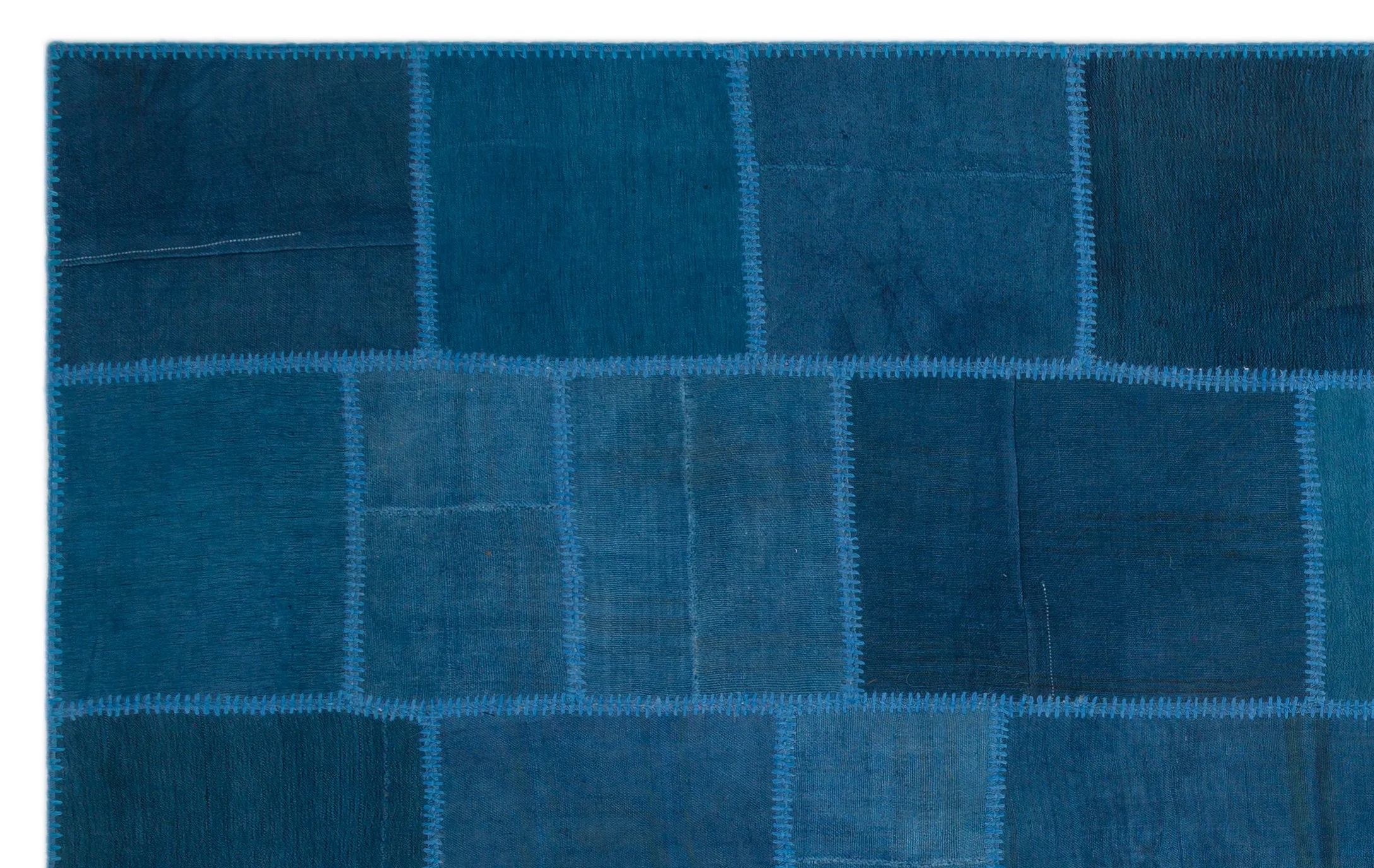 Mixed Over Dyed Kilim Patchwork Unique Rug 6'1'' x 9'11'' ft 186 x 303 cm