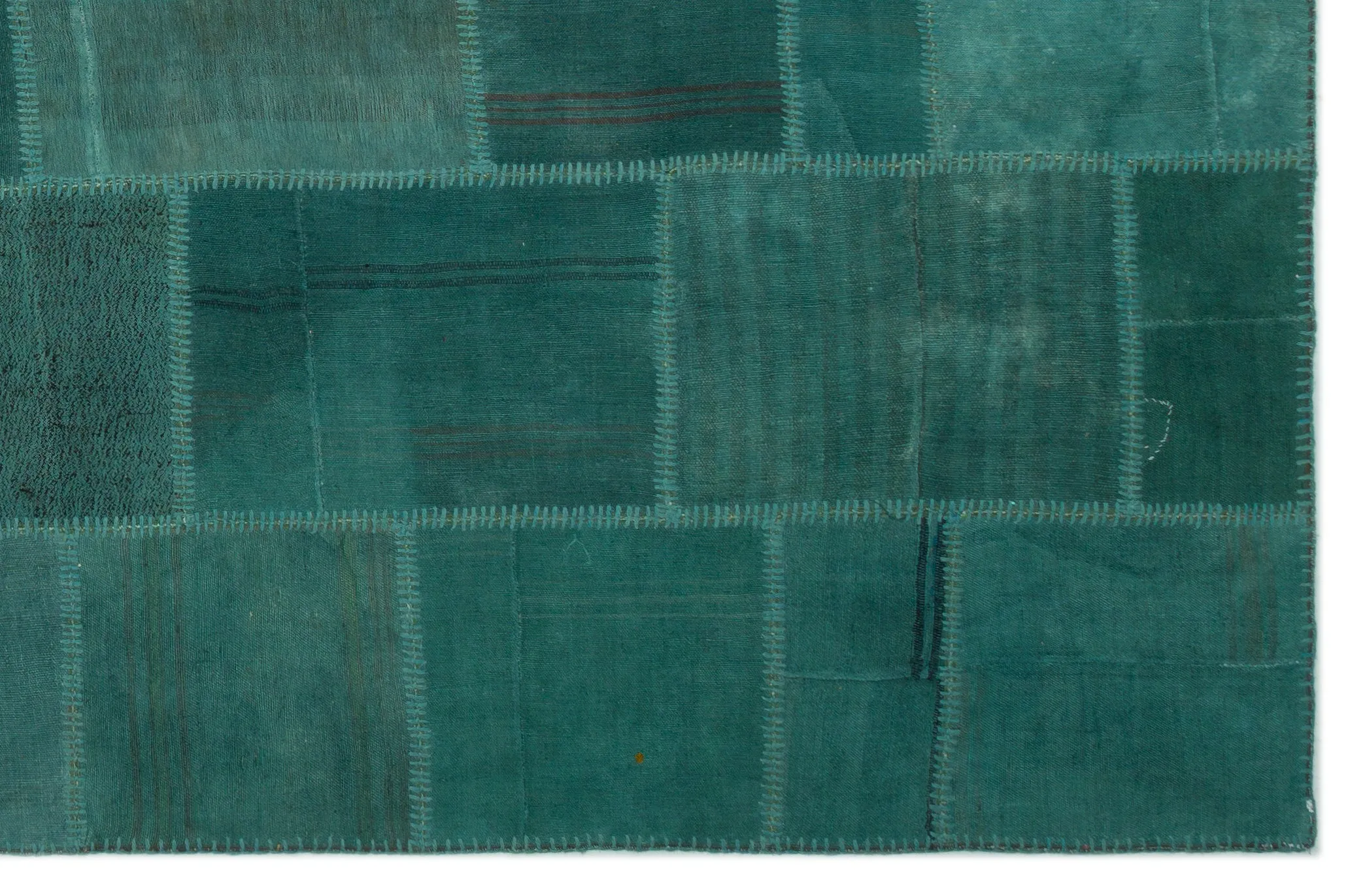 Mixed Over Dyed Kilim Patchwork Unique Rug 6'5'' x 9'10'' ft 196 x 300 cm
