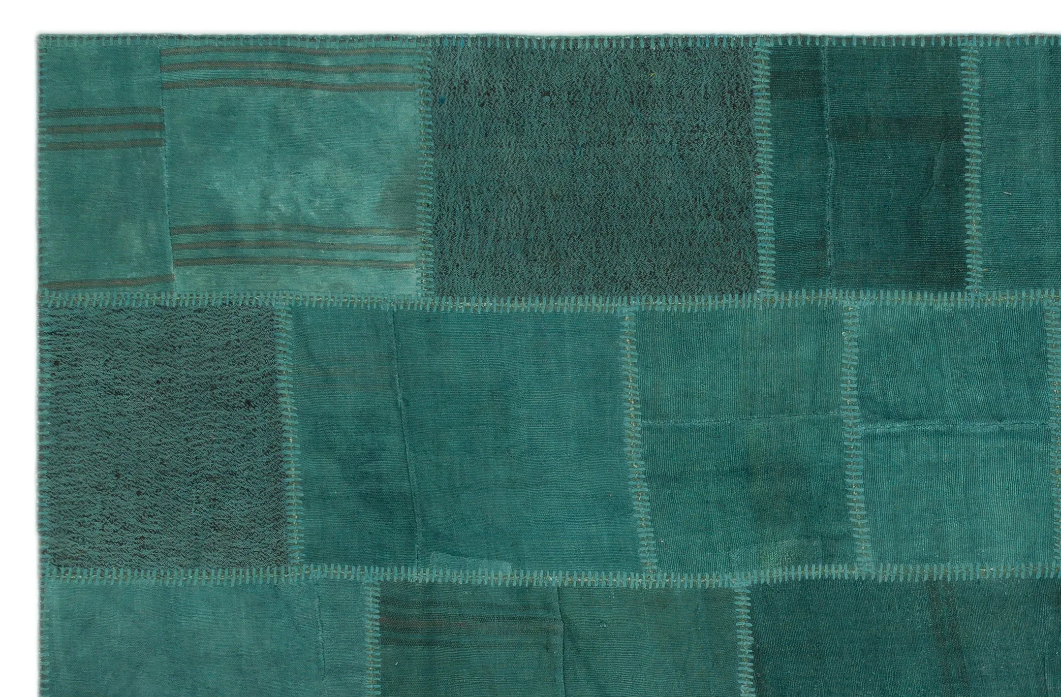 Mixed Over Dyed Kilim Patchwork Unique Rug 6'5'' x 9'10'' ft 196 x 300 cm