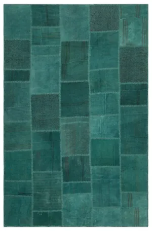 Mixed Over Dyed Kilim Patchwork Unique Rug 6'5'' x 9'10'' ft 196 x 300 cm
