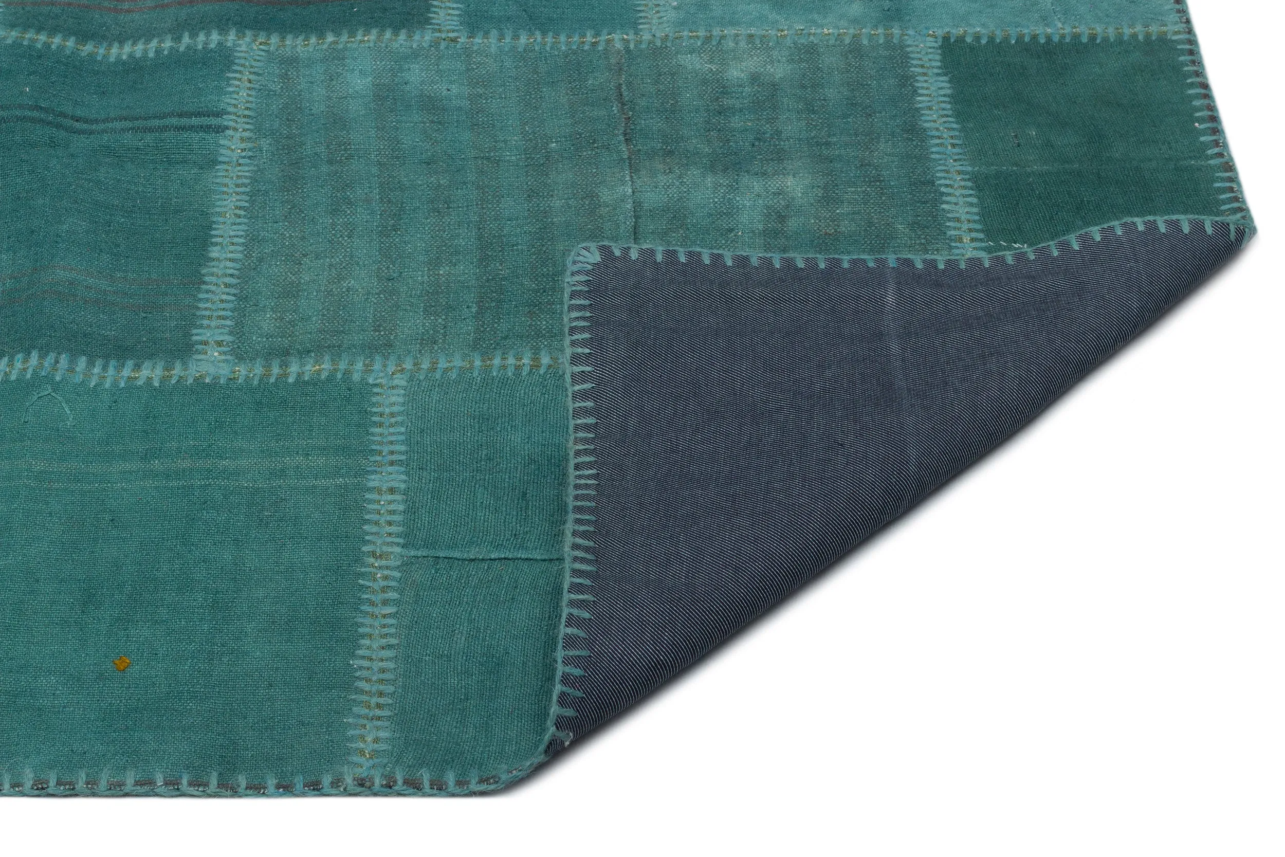 Mixed Over Dyed Kilim Patchwork Unique Rug 6'5'' x 9'10'' ft 196 x 300 cm
