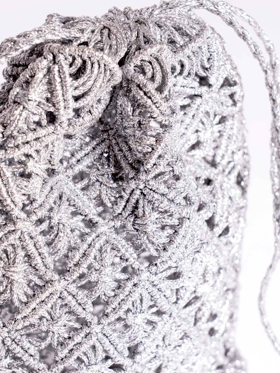 Moroccan macramé mini pouch