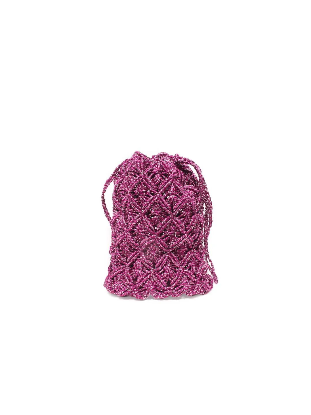 Moroccan macramé mini pouch