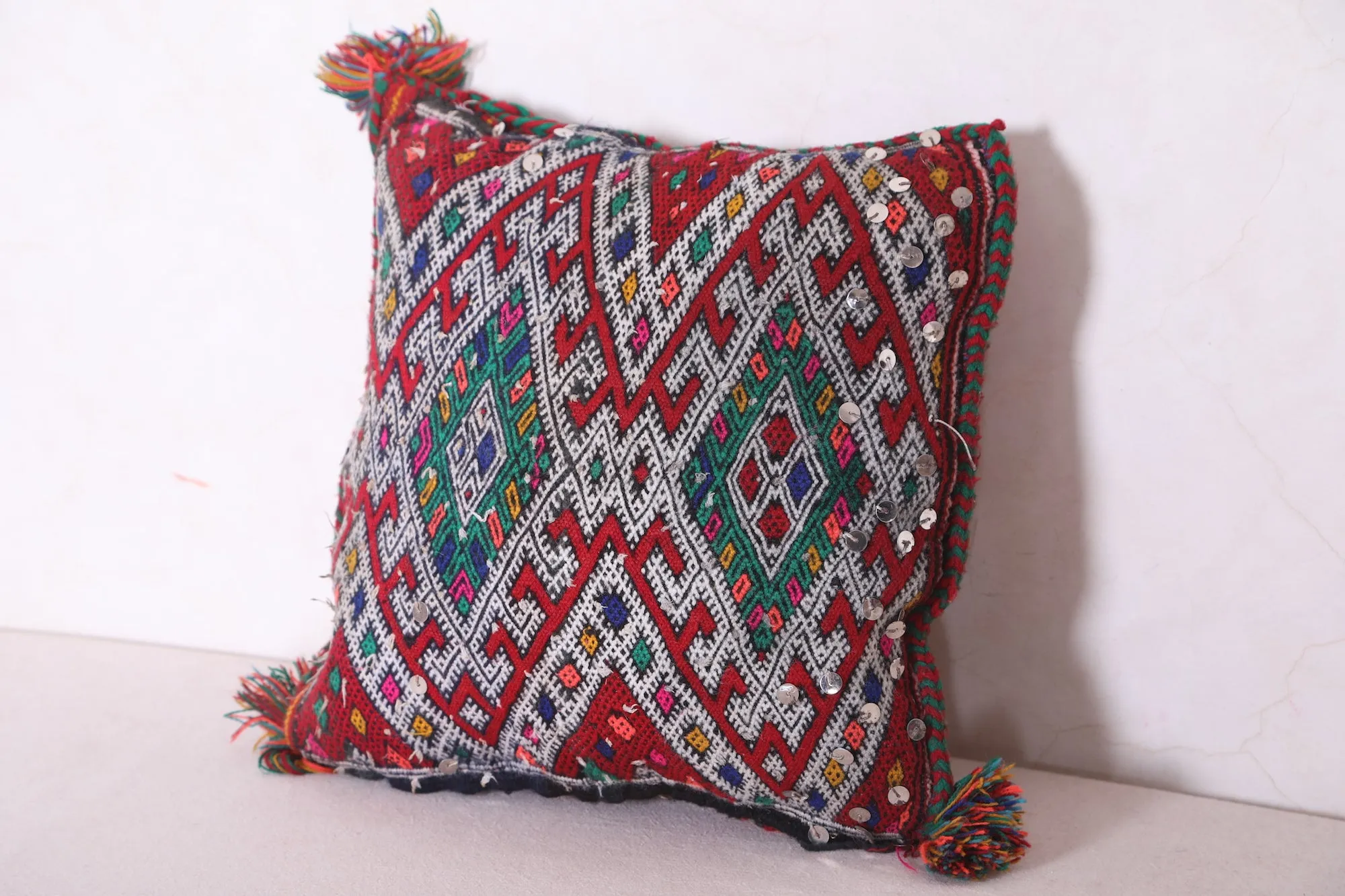 Moroccan pillow 15.7 INCHES X 15.7 INCHES