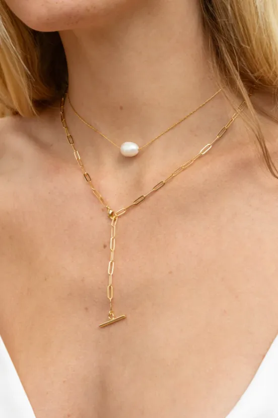 Natalie Lariat plated - Gold