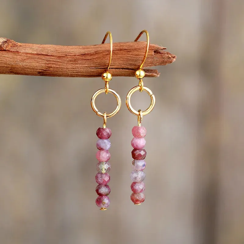 Natural Jasper Stone Earrings