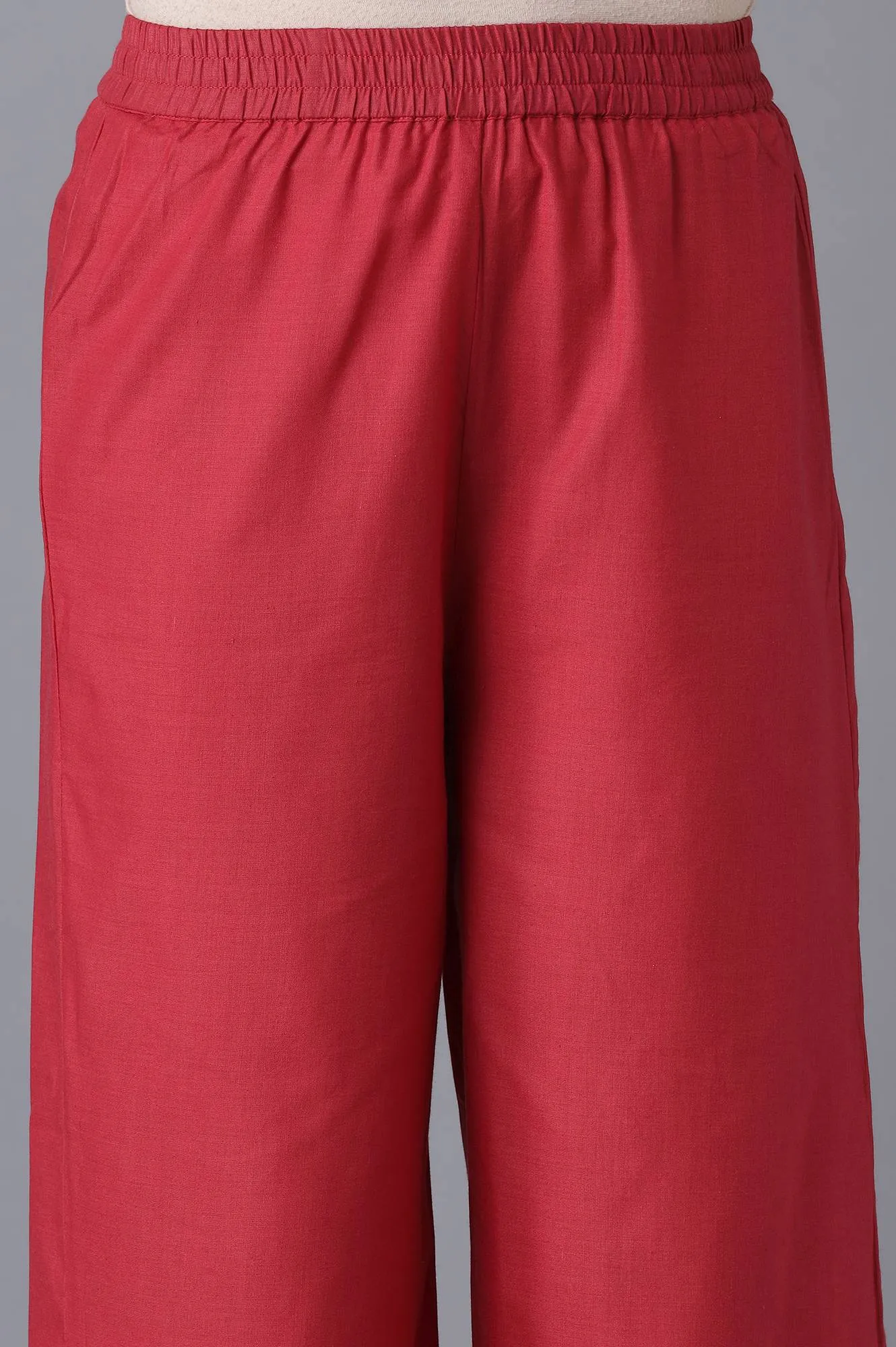 Natural kurta and Pink Palazzo Set