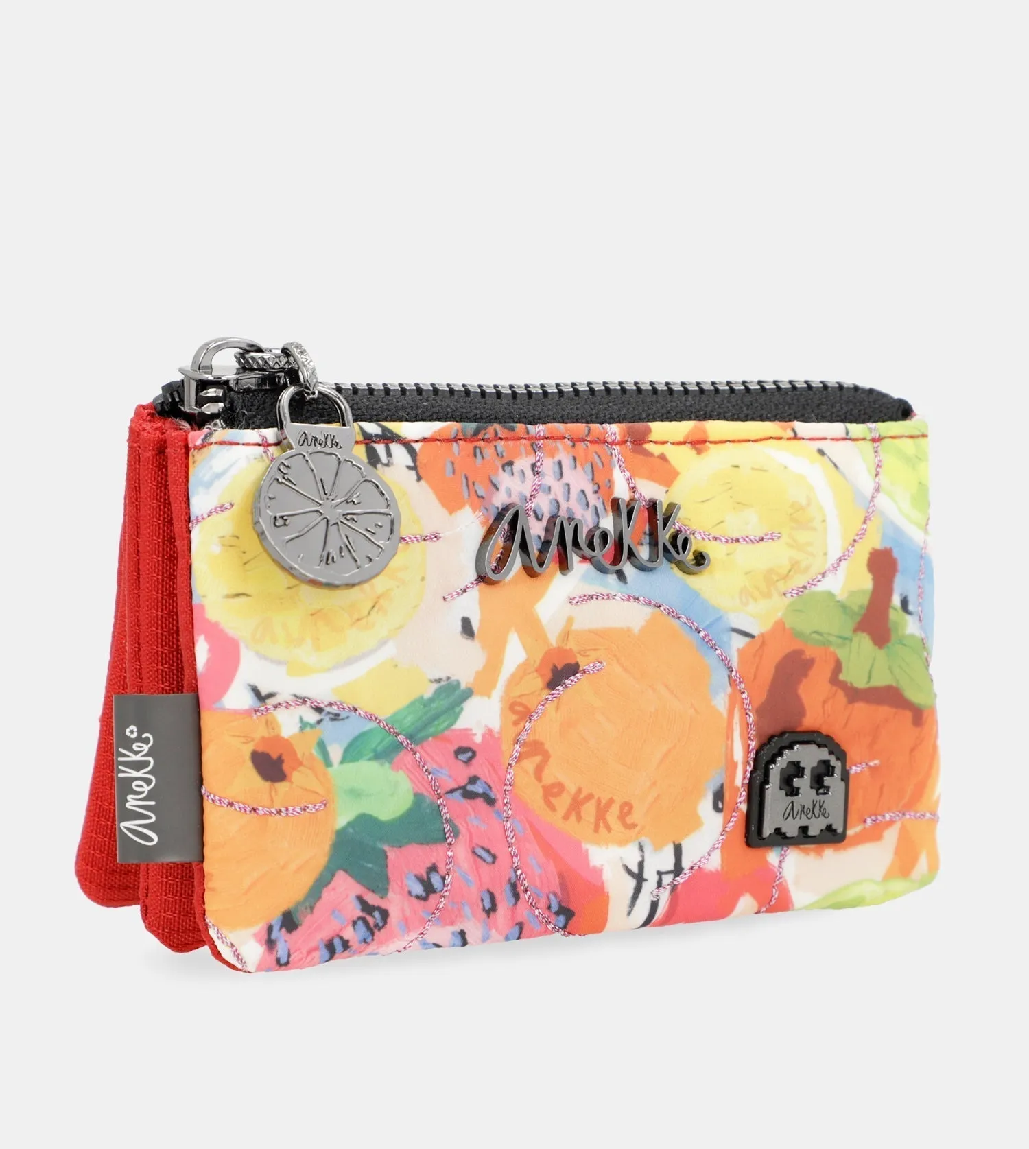 Nature Colors red triple compartment wallet