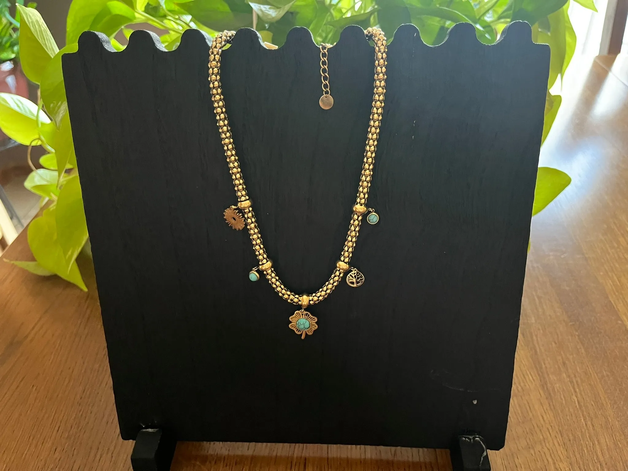 Necklace - Turquoise Charms